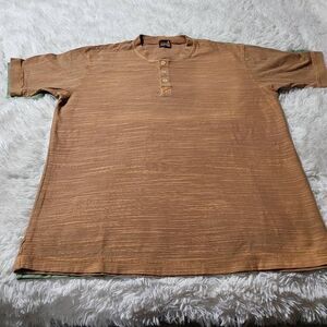Weekendz off Men's short sleeve novelty golden honey henley tee t-shirt M,